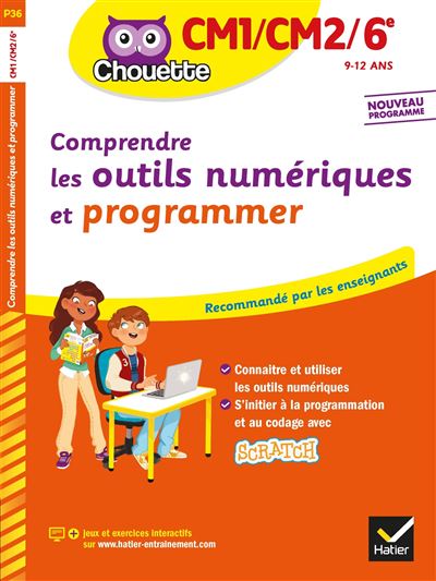 Figure 1: Première de couverture d’un manuel du corpus (manuel 5 : Cohen, A., et Marcialis, J. (2018). Comprendre les outils numériques et programmer). © Éditions Hatier, 2020.