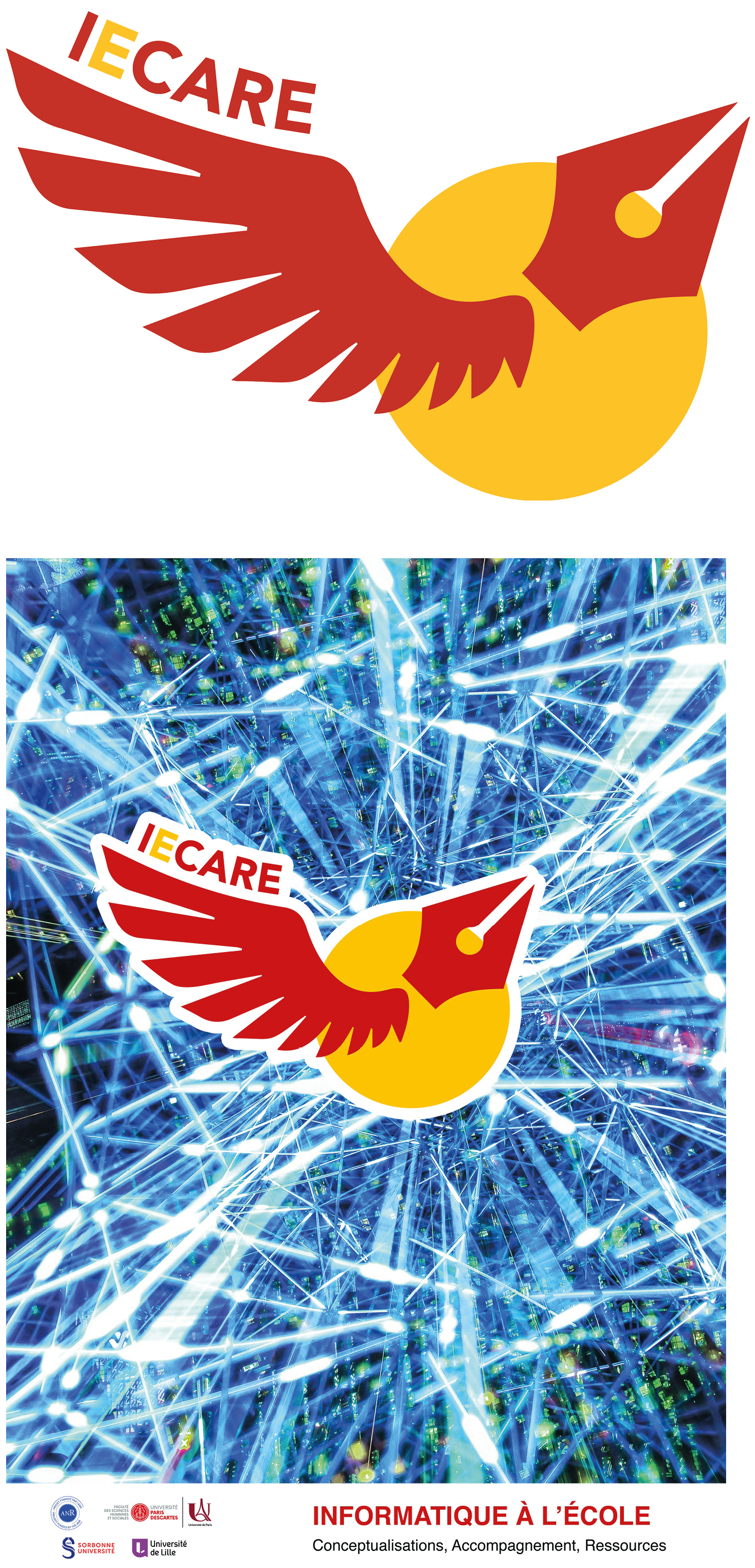 Figure 1: Logo et affiche du projet IE CARE.